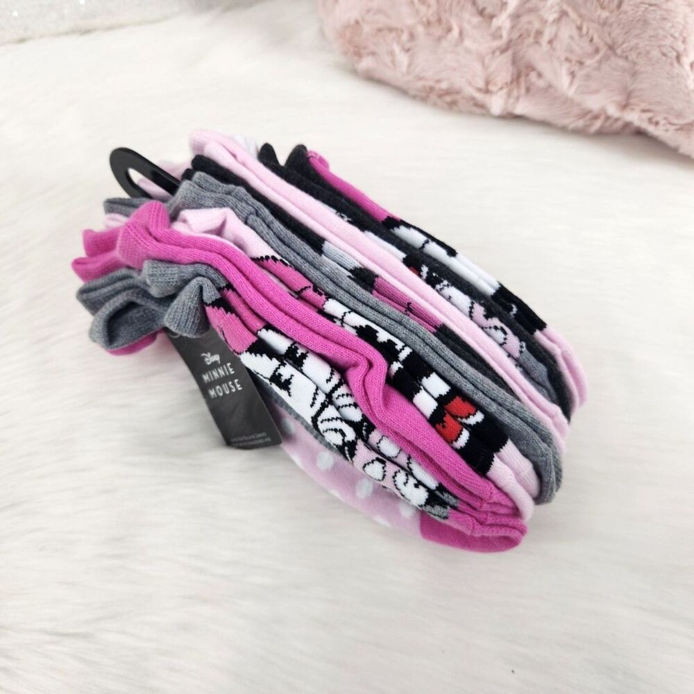 {Minnie Mouse} Pink Socks 9 Pair - Picture 2 of 3